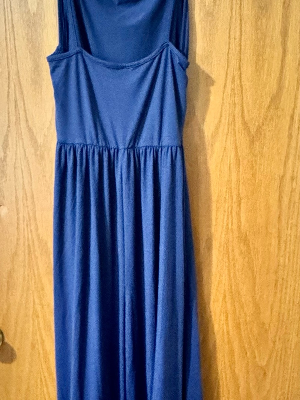 Sleeveless Navy Maxi Jumper - Women's Flowing Casual Maxi - Picture 2 of 4
